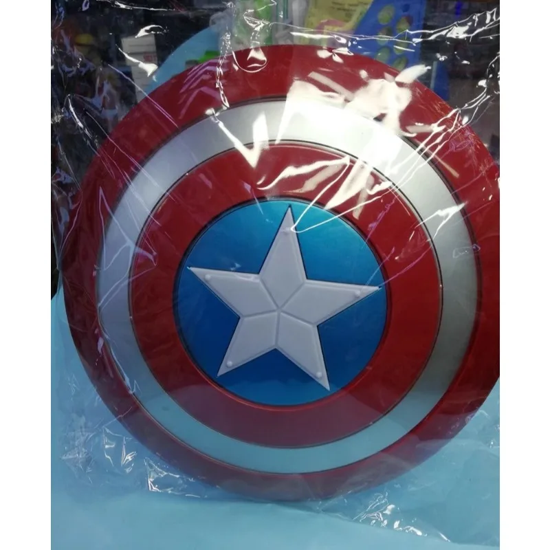 32cm Cosplay Accessories Superhero Captain America Shield LED Light&Sound Shield Costume Fancy Party Anime Stage Show Props - Image 2