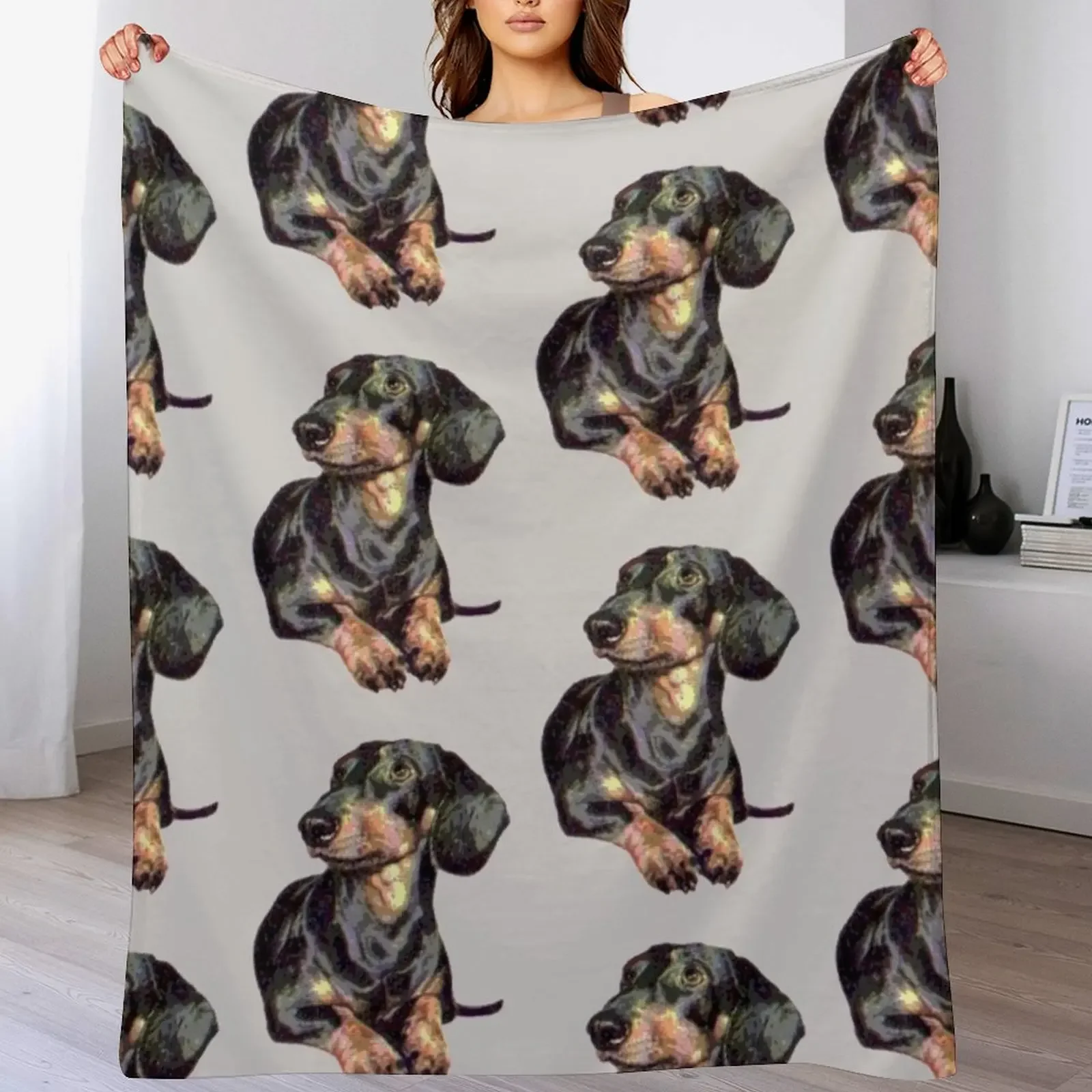 ONLY DACHSHUND. Throw Blanket Warm Accent Blanket for Living Room Decoration