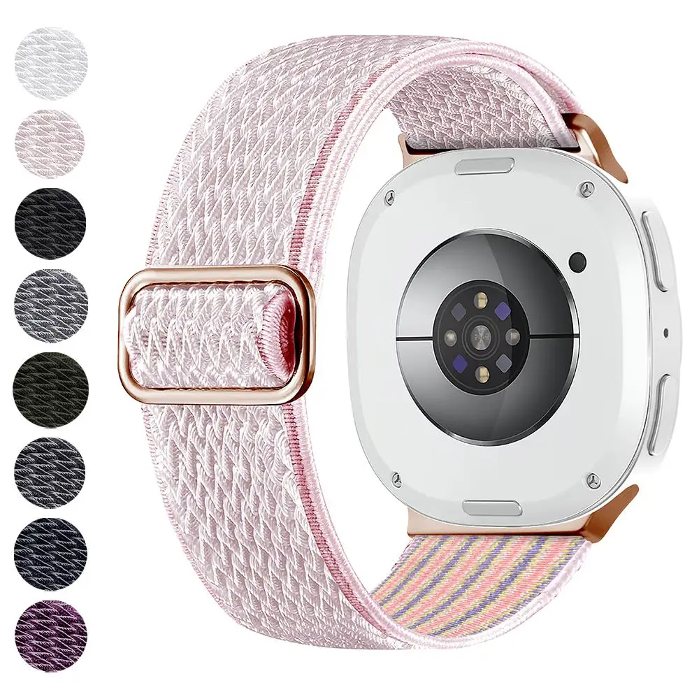 Braided Ajustable Band for Samsung Galaxy 8 Strap 44mm 40mm Nylon Bracelet correa pulseira belt Galaxy Watch 8 classic 46mm