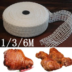 1/3/6 Meter Cotton Meat Net Ham Sausage Net Butcher's String Sausage Net Roll Hot Dog Net Sausage Packaging Tools Wholesale Home