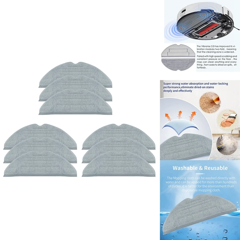 Accessories For Roborock S8 Pro Ultra / S8+/ S8 PLUS / S8 / G20 Vacuum Cleaner Parts Washable Dual Vibrating Mop