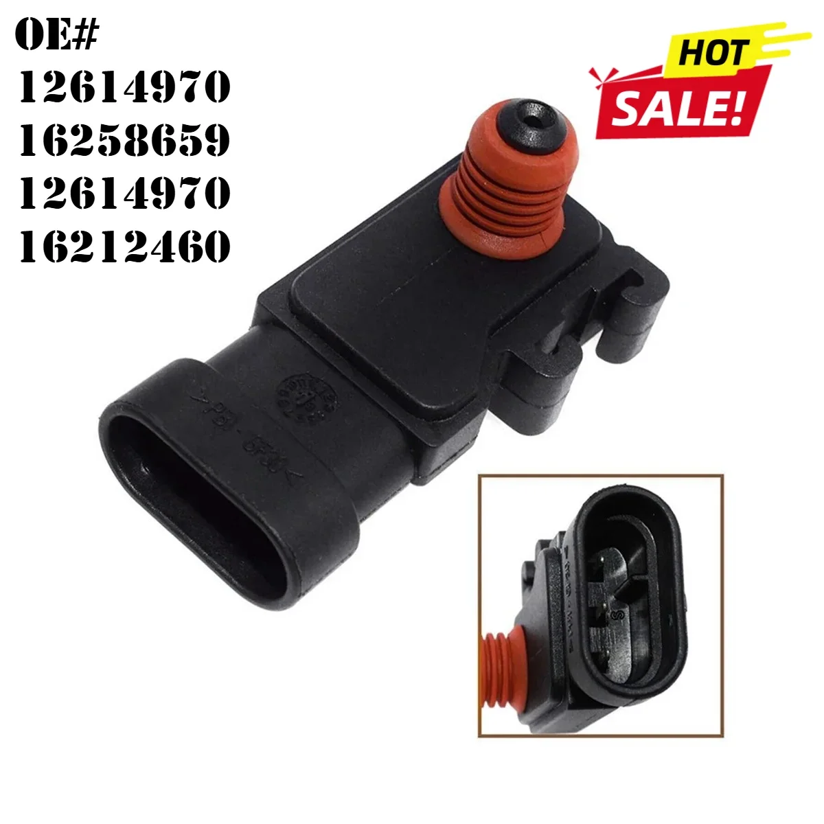 

Exquisite Manifold Absolute Air Pressure MAP Sensor for Buick Chevrolet GMC Isuzu Saturn 12614970,16258659,12614970,16212460