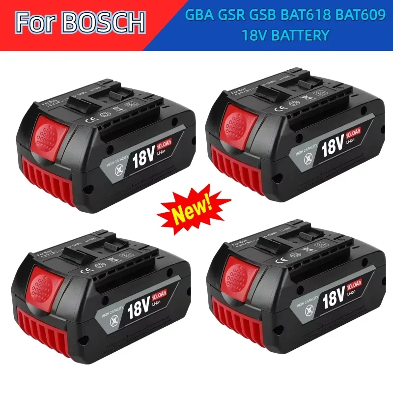 

100% Original 18V Battery For Bosch GBA 18V 6.0 Ah Lithium BAT609 BAT610G BAT618 BAT618G 17618-01 Charger