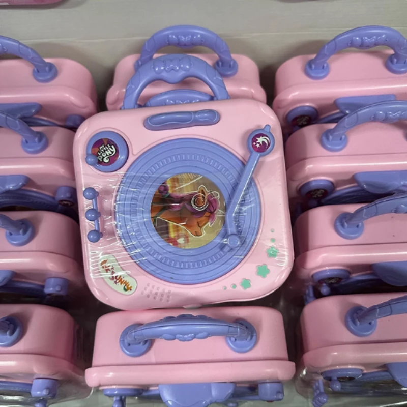Hasbro meu pequeno pônei record player modelo figura de ação rotativo brinquedo engraçado meninas jogar casa crianças presentes aniversário