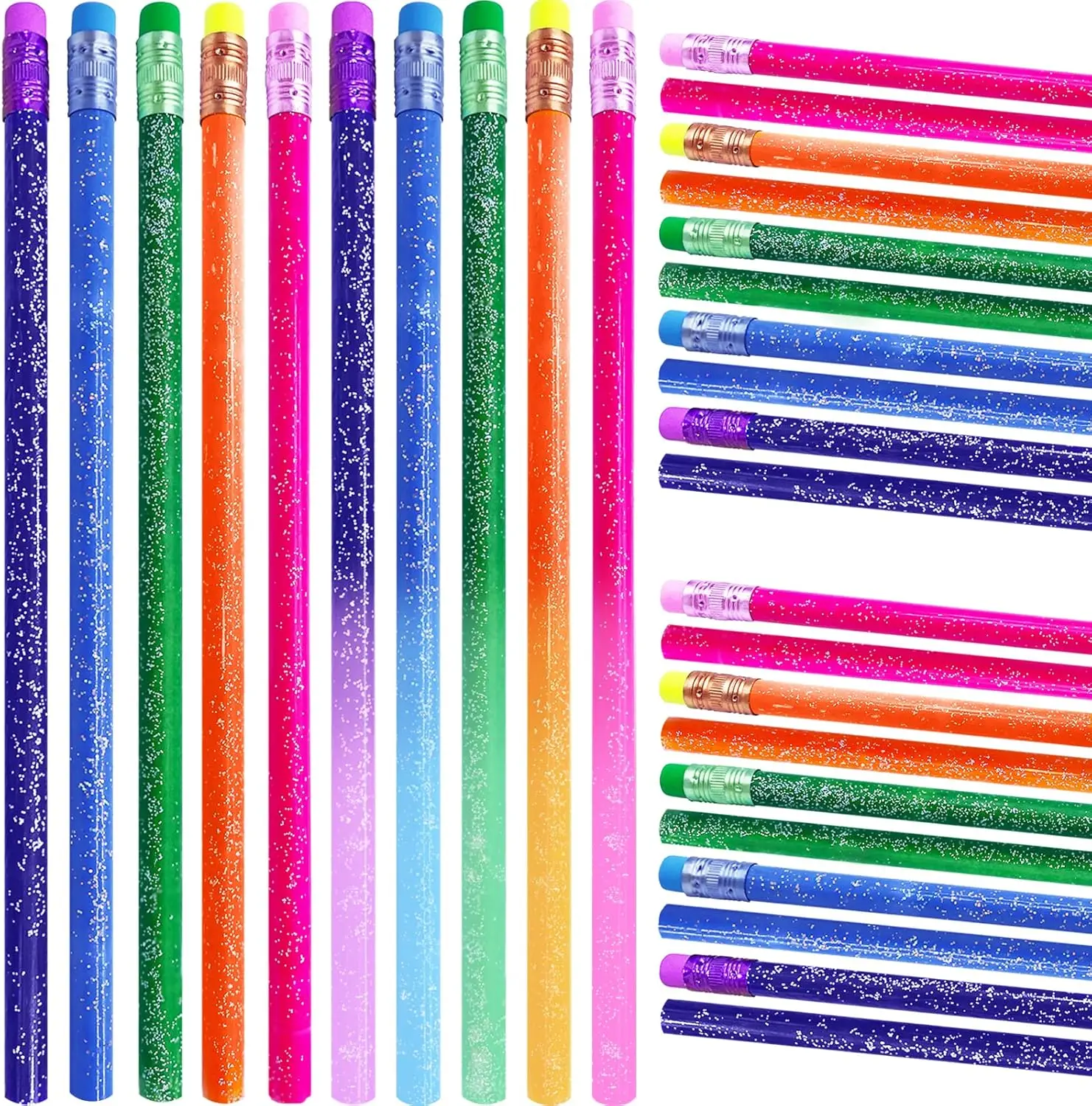

30 Pcs Heat-Activated Color Changing Pencils with Eraser, Wooden Thermochromic Pencils for Students & Office (5 Colors)