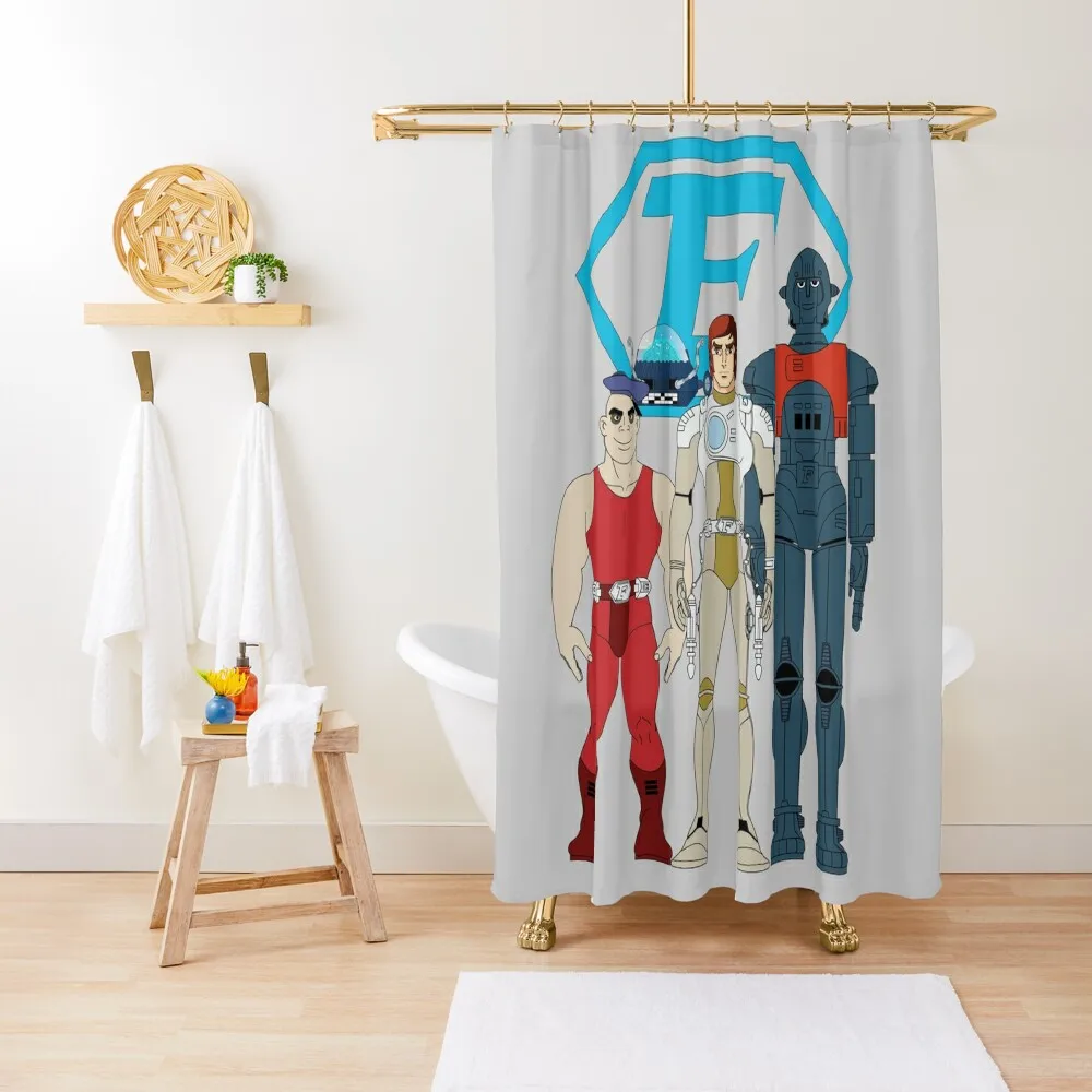 

Captain Future Crew Shower Curtain Waterproof Bathroom Shower Waterproof Fabric Shower For Bathroom Curtain