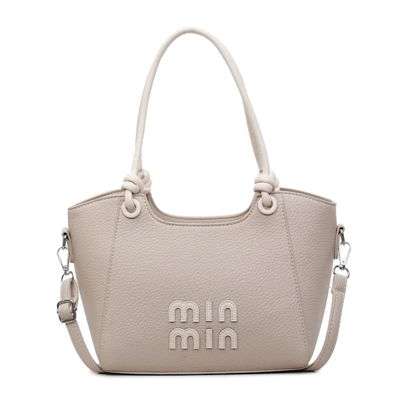 Tas Selempang Warna-Warni Model Bucket untuk Wanita, Tas Bahu Serbaguna dengan Pegangan Atas, Tas Selempang Minimalis untuk Perjalanan Kerja