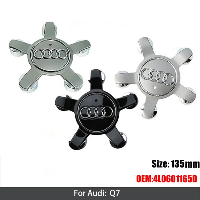 4PCS 135mm Wheel Center Hub Cap For Audi Cool Autobots Logo Car Tire Sticker 8R0601165 4L0601165D 4F0601165N Auto Accessories