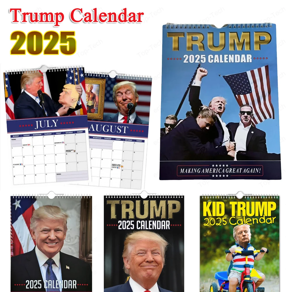 Trump Rally Events Calendar Donald Trump 2025 Desk Calendar Trump Shooting Monthly Calendar Trump Shot Planning Calendar