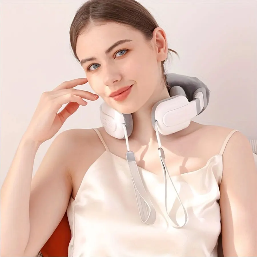 Home cervical massager, neck neck massager, headphone type environmentally friendly head-mounted massager