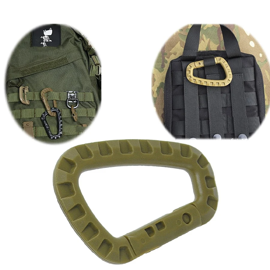 Carabiner D-Shape Ultra Light Mountaineering Bag Keychain Outdoor Tactical Gear Hiking Camping Climbing Accessories image 5