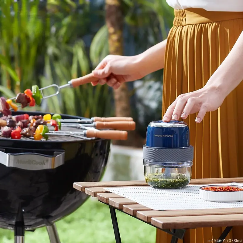 ماكينة تقطيع اللحم من Youpin Mofei صغيرة لتقصف الثوم مكملات طعام كهربائية منزلية صغيرة لتقطيع الهريس