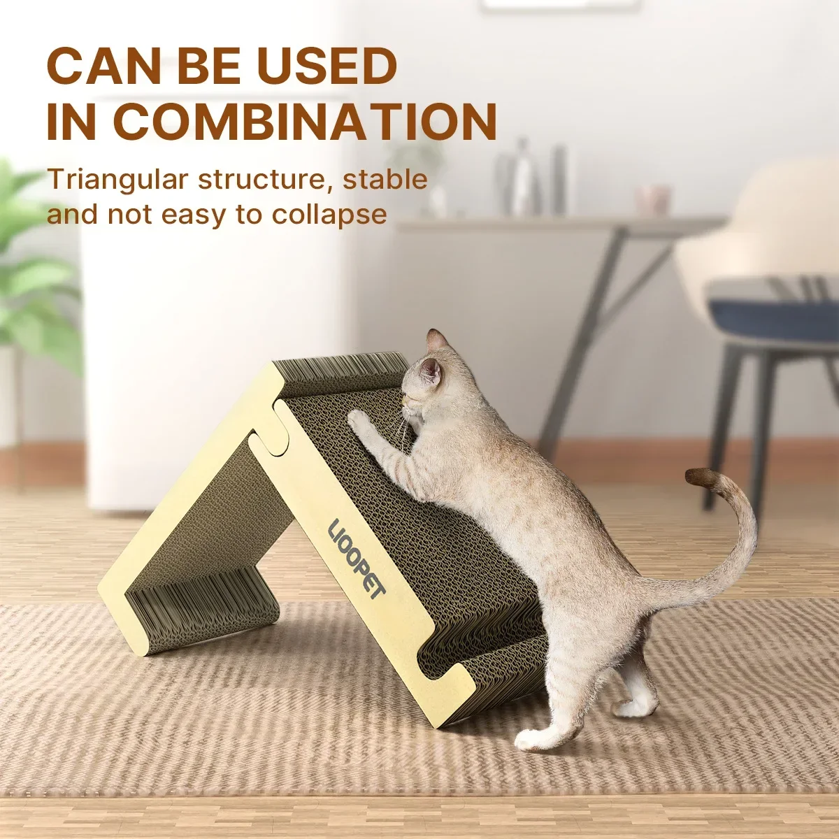 

Cats Toys Multifunctional Combination Cat Scratching Board Vertical Corrugated Paper Lint-free Cat Boredom Relief Artifact Pet