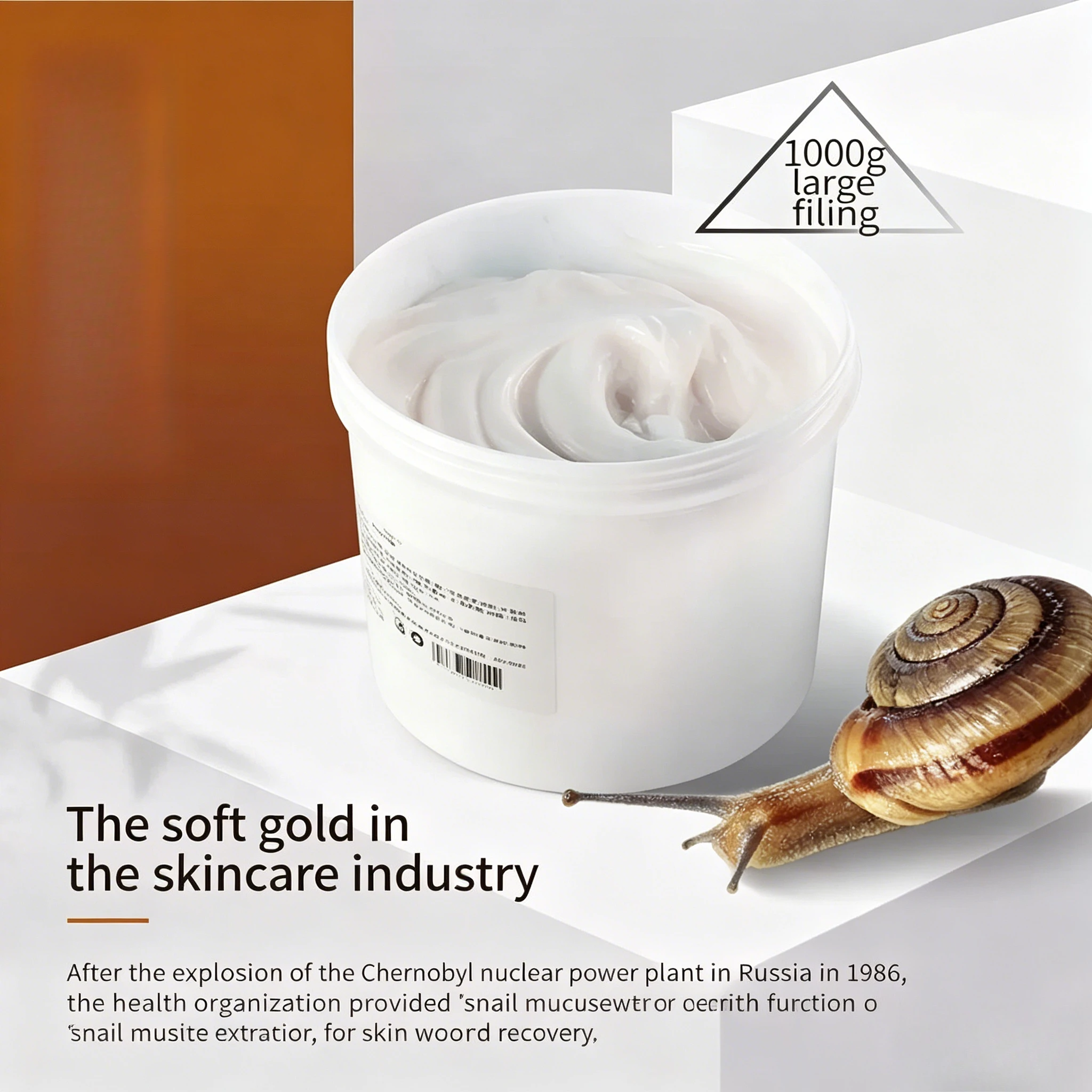 Snail All-in-One Face Cream Hydrating Moisturizer Brightening Skin Fade Acne Marks After Sun Repair Nourishing Facial Cream