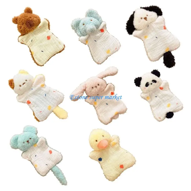 090B 사랑스러운 손 인형 그림 장난감 진정 인형 달콤한 포옹 인형 샤워 선물 유아 어린이를위한 손 인형 빨 인형