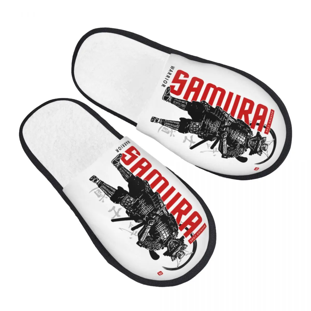 

Custom Samurai Bushido Code House Slippers Women Soft Memory Foam Shoes Japanese Warrior Comfy Warm Anti-Skid Slipper