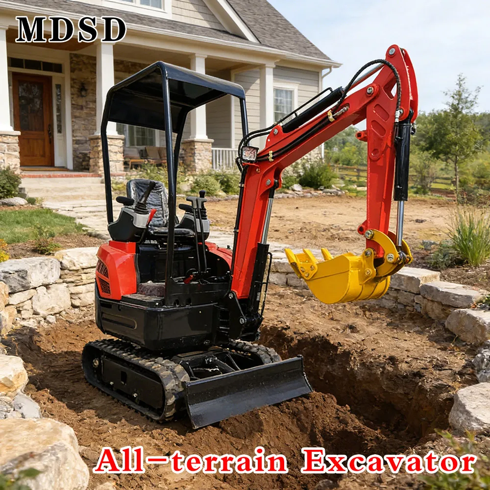 

DDP Shipping 2 Ton Mini Excavator Hydraulic Digger Customized Service For Farm Garden Construction Small Digger CE Certified