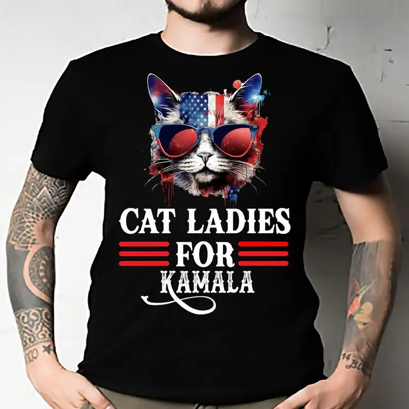 

Забавная футболка Cat Ladies for Kamala President 2024, все размеры