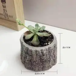 Tree Stump Mini Flowerpot Silicone Mold Diy Handmade Gypsum Mold Epoxy Resin Candle Jar Casting Mold Concrete Mold