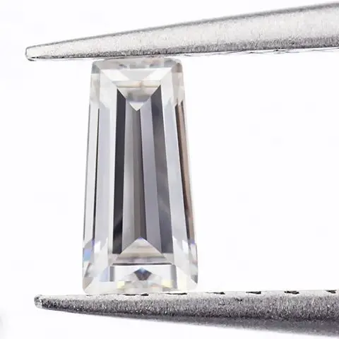 Small Size Stones Trapezoid Cut D Color VVS1 With GRA Certificated Super White Moissanite Pass diamond Test  for DIY Design