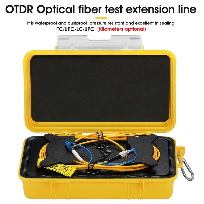 

LC/UPC-FC/UPC OTDR Dead Zone Eliminator Fiber Rings Fiber Optic OTDR Launch Cable Box 500M 1Km 2Km SM 1310/1550nm