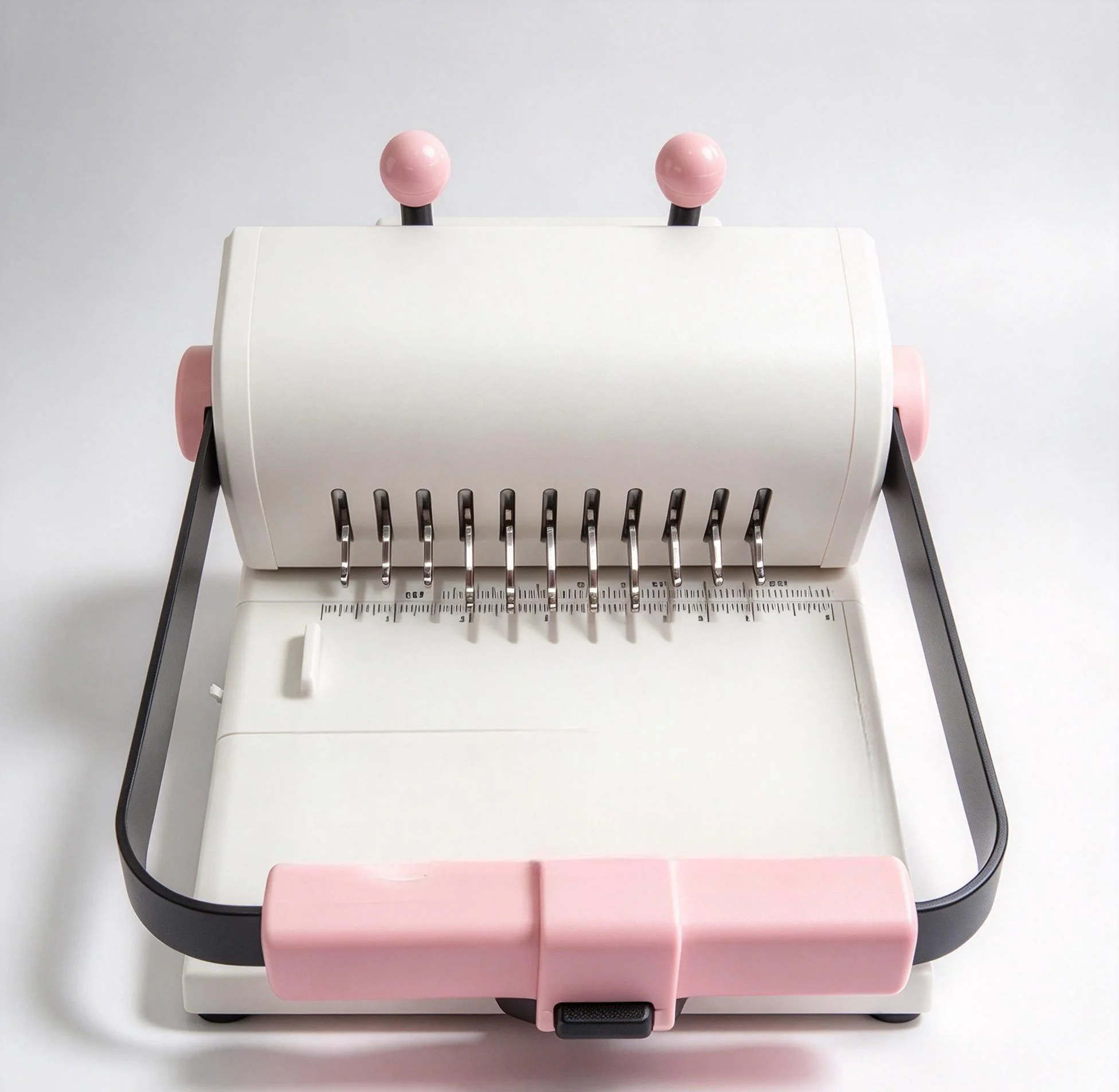 Manual 2:1 Double Wire Binding Machine, Single-Pass 20 Sheets Punching Binder for Book and Notebook Binding