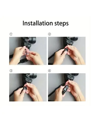 Quick Release Round Rope Camera Strap, Fast Detachable Shoulder & Neck Strap for DSLR Mirrorless Camera, Adjustable