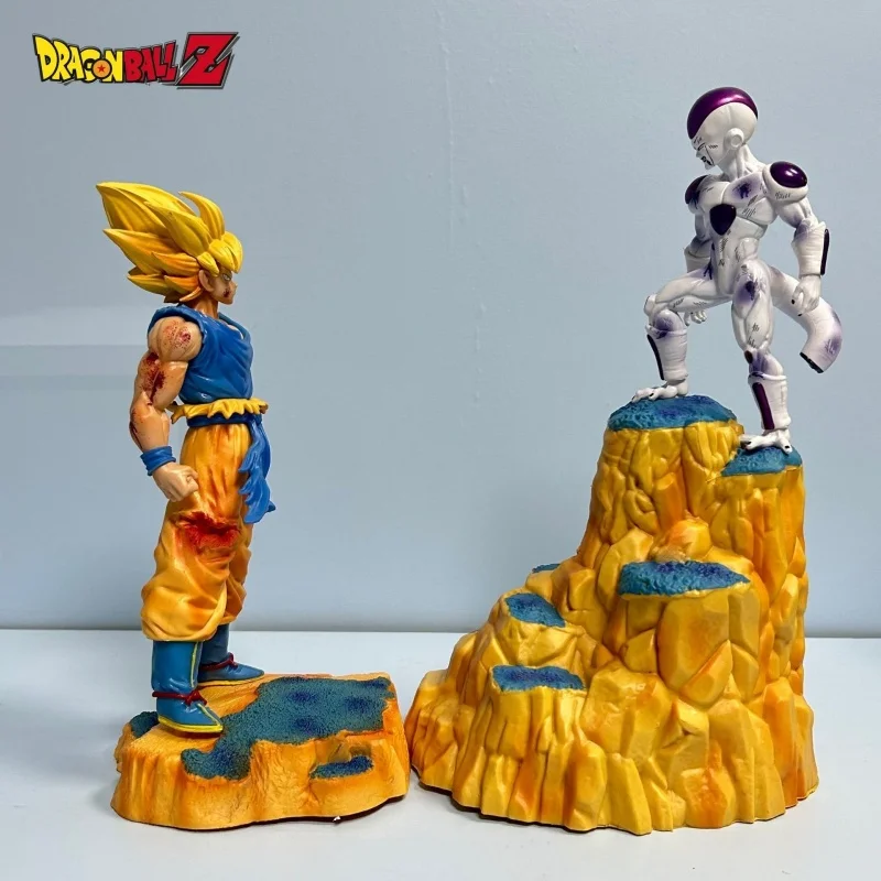 31cm New Anime Dragon Ball Figures Super Battle One Goku Vs Frieza Large Figure Pvc Model Decor Creative Birthday Gifts