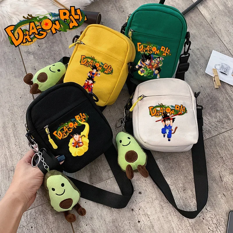 

Холщовая Сумка на плечо Dragon BallZ с аниме-принтом, мужские мессенджеры с рисунком Гоку, Повседневная маленькая квадратная сумочка для мальчиков и девочек, подарок на день рождения