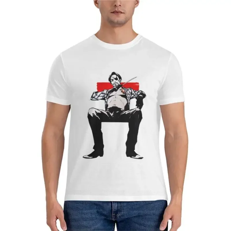 Goro mazima Kiwami تي شيرت مجهز للرجال ، Yakuza 0 ، 1 ، 2 ، 3 ، 4 ، 5 #1