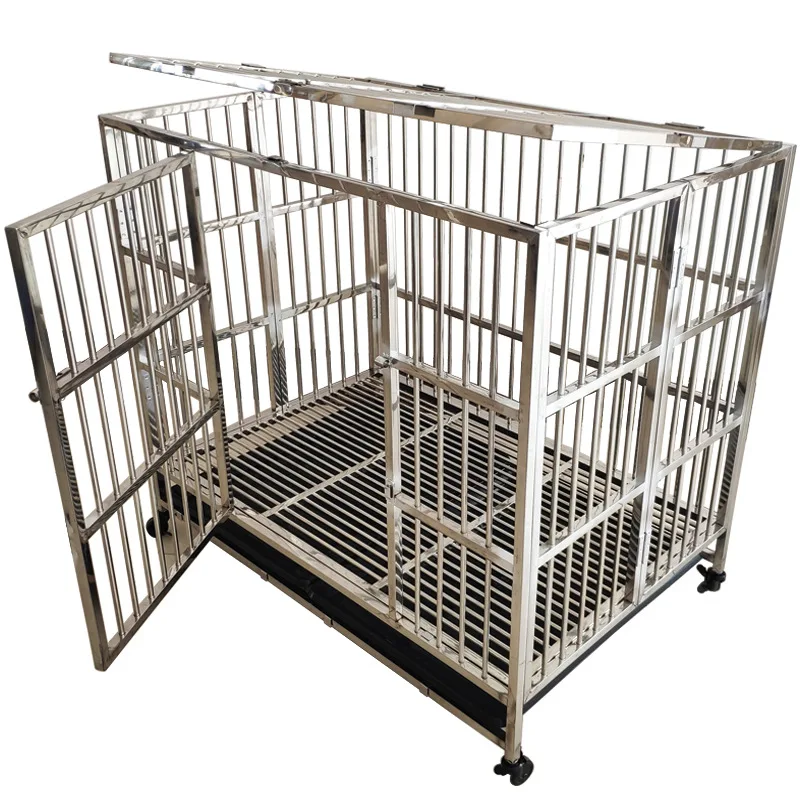 

Stainless steel dog, cage, small medium and large