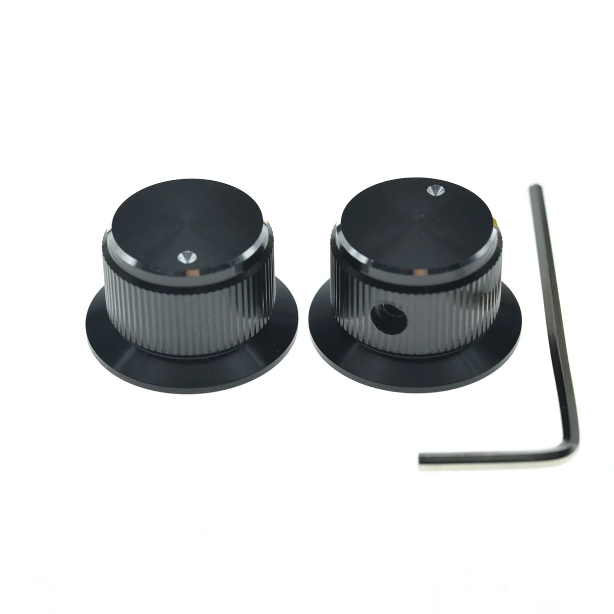 KAISH 2pcs Metal Potentiometer Knobs Pot Knobs 1/4\