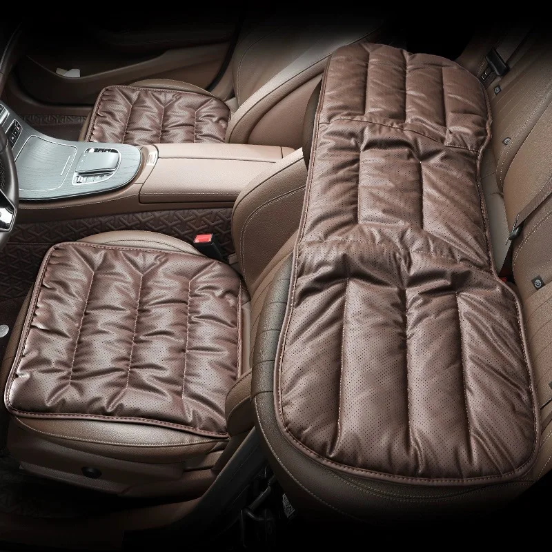 Nappaleder Atmungsaktives Autositzkissen Weiche Universal Anti Slip Auto Sitzschutz Pads Autositzbezüge Innenzubehör
