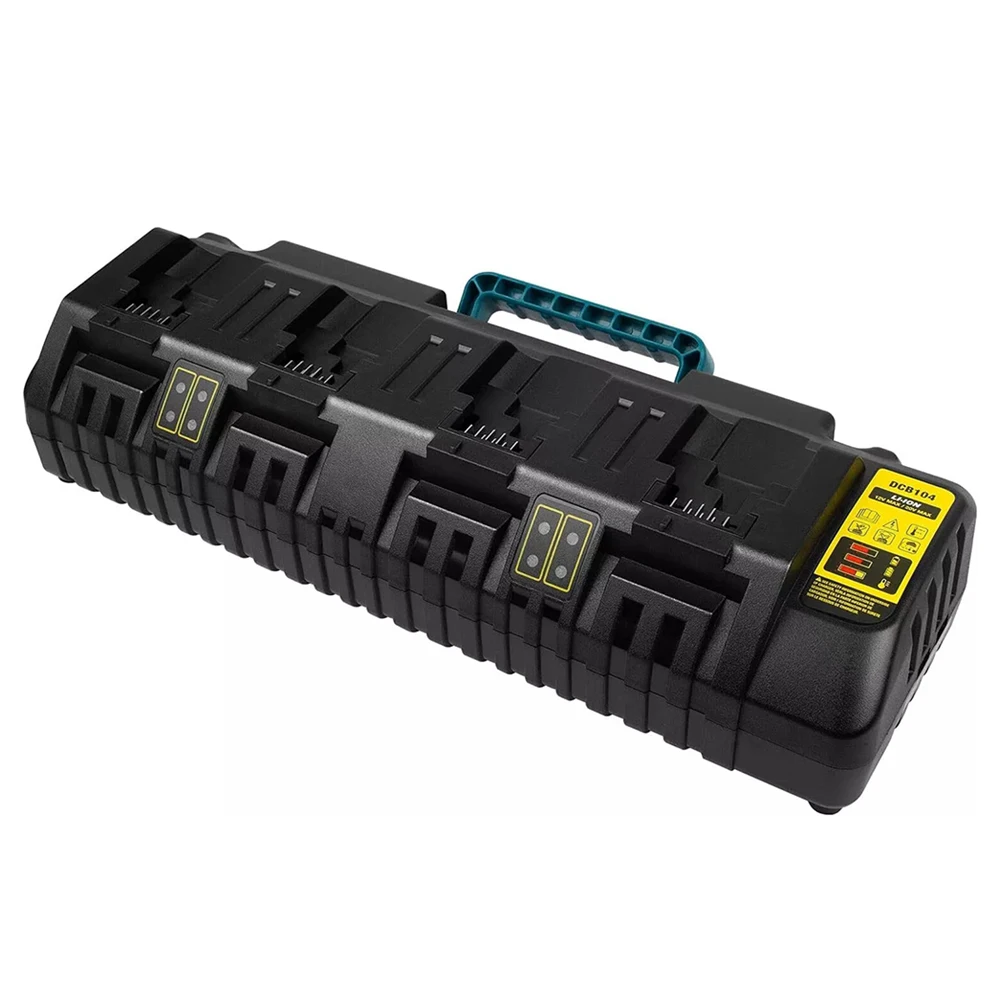 DCB104 Li-ion Battery Charger 4-Port Charging Current for Dewalt 10.8V 12V 14.4V 18V 20V 60V lithium battery DCB127 DCB105