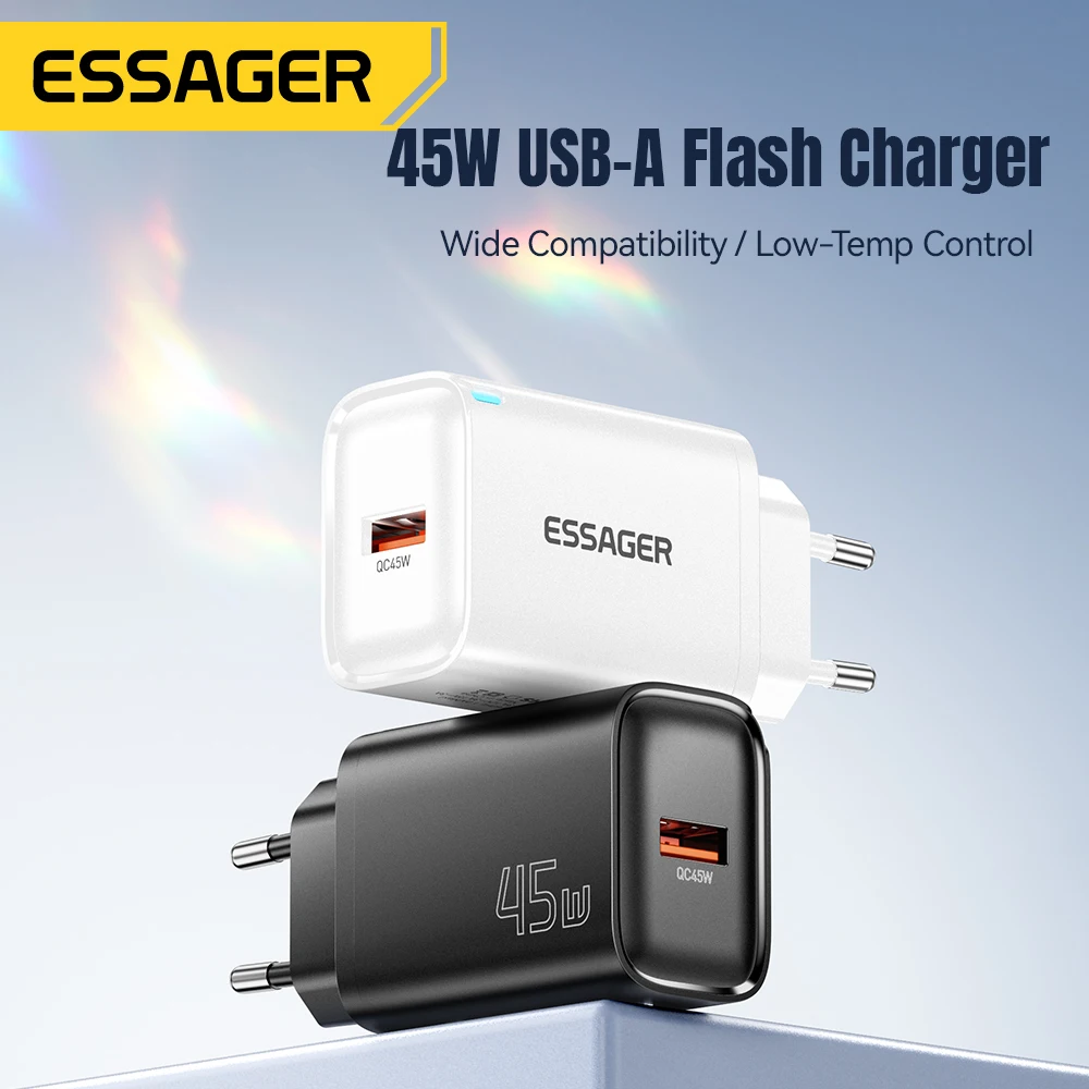 Essager 45 واط USB شاحن QC3.0 PD شحن سريع الجدار شاحن لسامسونج غالاكسي S24 S23 Xiaomi 15 باد فيفو USB شاحن سريع #2