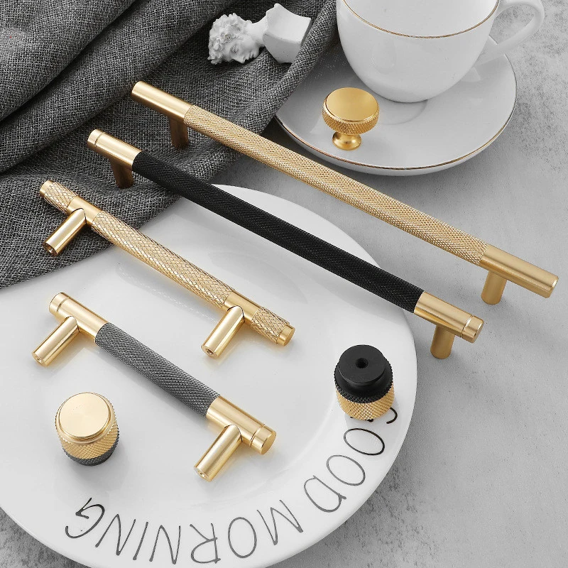 Gray Gold Furniture Handle Fashion Kitchen Cabinet Knobs Aluminum Alloy 600-1000mm Wardrobe Door Pulls Long Door Handle