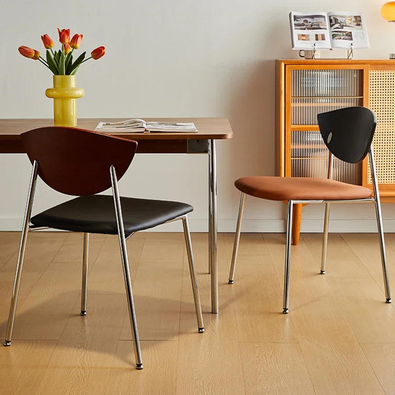 American Vintage Dining Chair Modern Simple Design Restaurant Dining Chair Ergonomic Wooden Home Furniture Sillas Comedor FYDC image 3