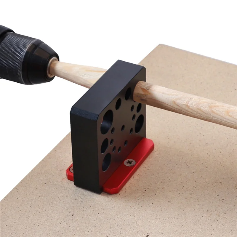 

ALIM-1Set Adjustable Dowel Maker Jig 8Mm-20Mm With Carbide Blades Woodworking Fixture Alloy