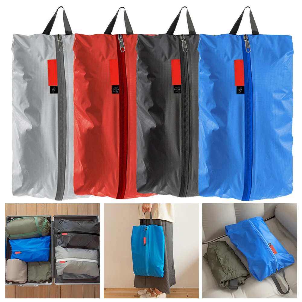 1x Brand New Portable Nylon Waterproof Shoe Storage Bags With Handle Unisex For Outdoor Camping Travel Family Shoes Storage Pack