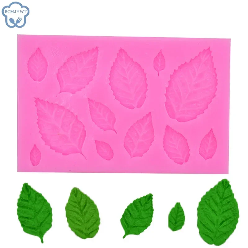 Tree Maple Leaf Silicone Mold Fondant Cake Decorating Tools Chocolate Baking Mould 3D Sugarcraft Resin Clay Homemade Bakeware