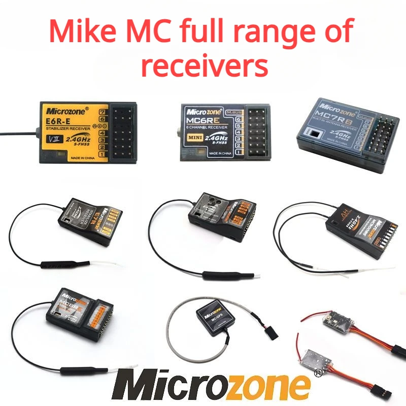 Microzone Controlador Transmissor, Mini Receptor M-Sbus, Adequado para Rc, UAV, Mc6C, Mc7rb, Mc8re, Mc9002