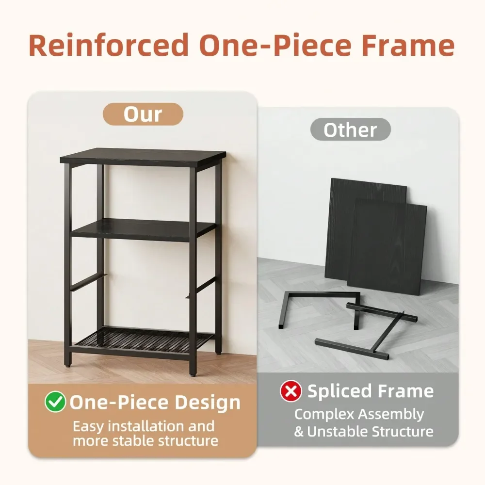 1 Drawer Night Stand, Beside Table With Fabric Drawers, End Table With PU Finish, Bedside Table, Bedroom Furniture