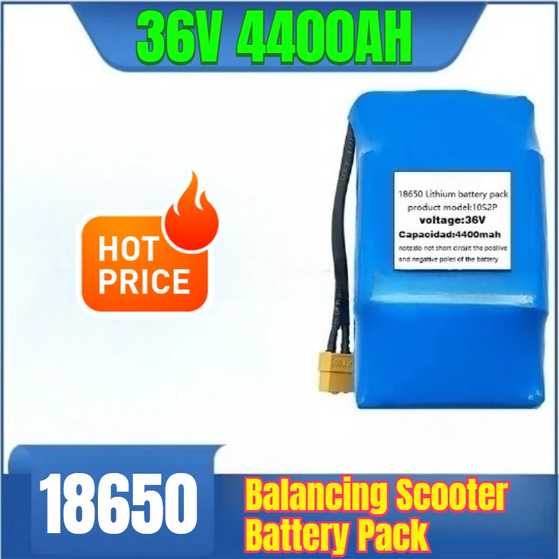

36V 4400AH 10S2P 18650 Balancing Scooter Battery Pack