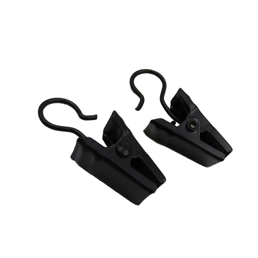 

120Pcs Metal Curtain Clips Hooks Drapery Rings Solid Rim Design Easy Install Non Slip Curtain Hangers Drapery Clips