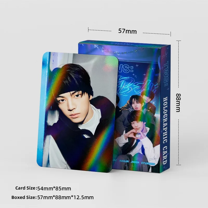 30 ชิ้น/เซ็ตKpop TWSกล่องHolographic Cardการพิมพ์สองด้านHD Photoเคลือบการ์ดLOMO SHINYU DOHOONแฟนคอลเลกชันของขวัญ