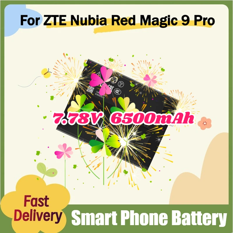 

High Quality Li3932T89P8h613487 7.78V 6500mAh for ZTE Nubia Red Magic 9 Pro Smart Phone Reliable Efficient Phone Battery