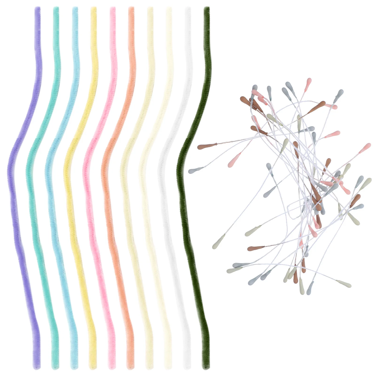 

10pcs Chenille Stems Colorful Flexible Sticks Diy Craft ss Creative Craft Supplies Twisted Rods For Adults