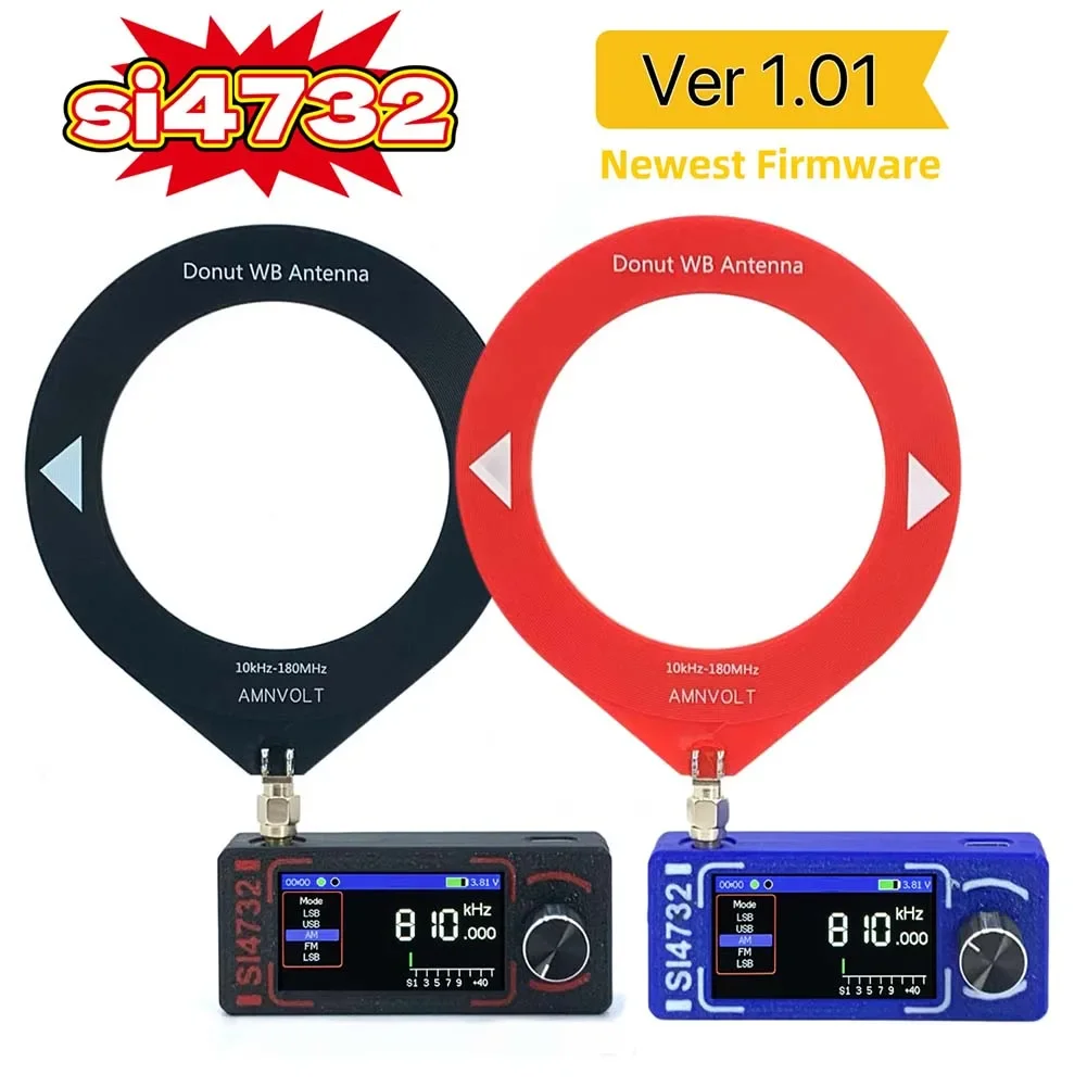 

Portable SI4732 Radio Supports FM AM (For MW/SW) and SSB Modes 800mAh Battery 1 9 Inch IPS Display Adjustable Brightness