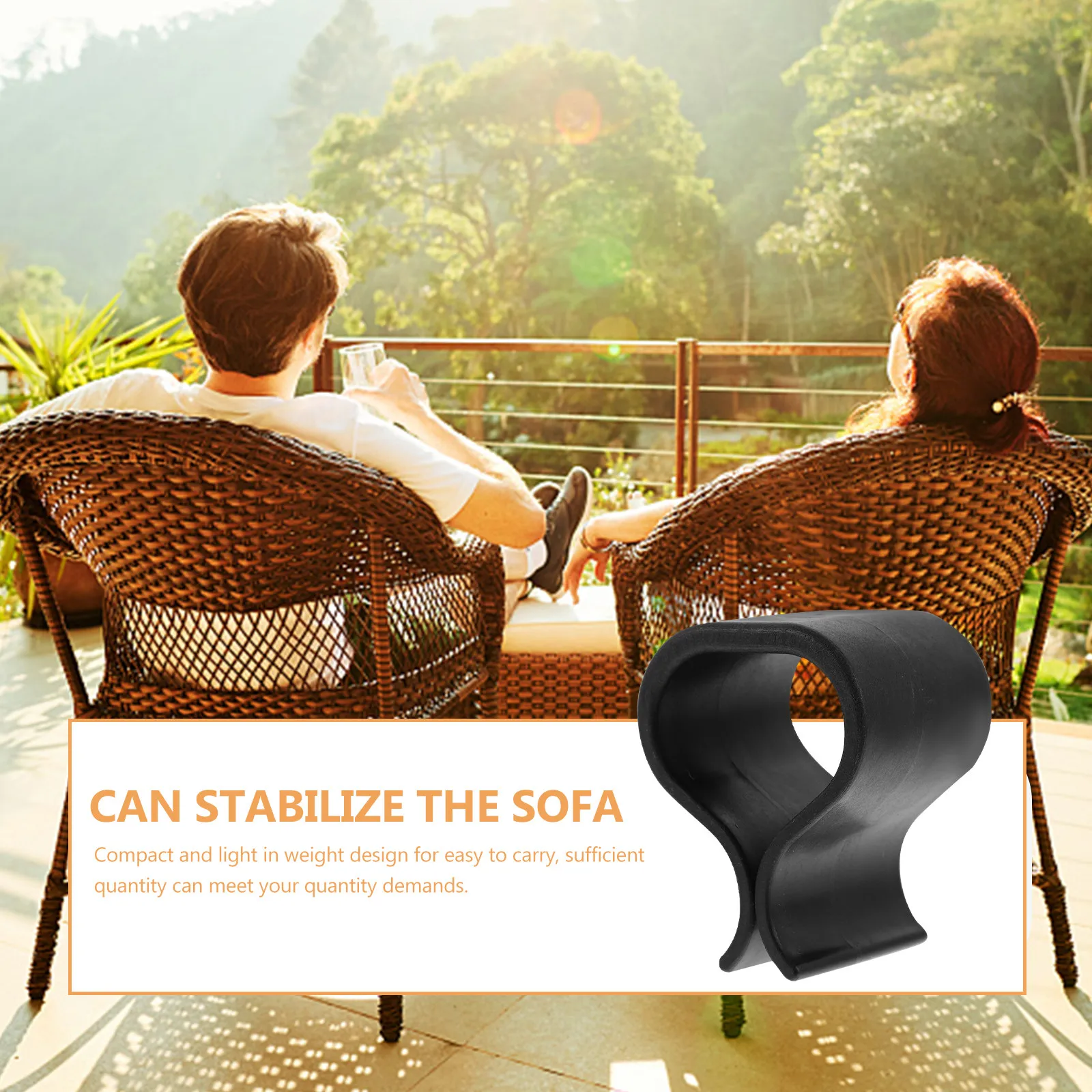 

12Pcs Patio Wicker Furniture Clips Chair Fasteners for Outdoor Sectional Sofa Rattan Couch Connector Outdoor Furniture Clips