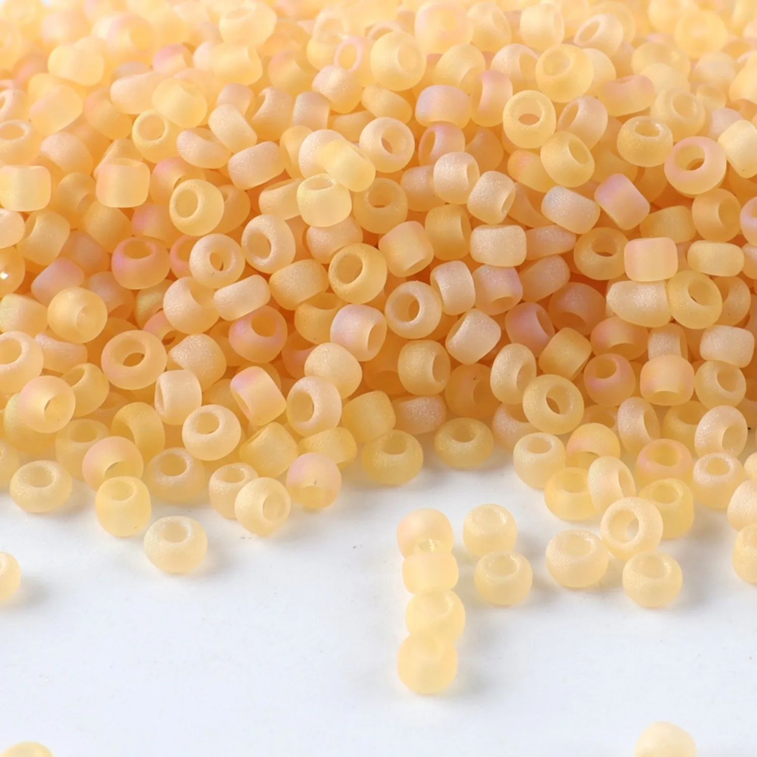Hochwertige CJ 11/0 Mattierte Rocailles-Perlen für Schmuckherstellung, 10g/Röhrchen, Geeignet für Alle Arten von DIY-Bastelarbeiten – Detail 4